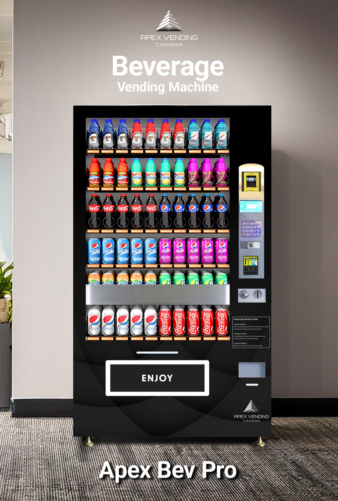 Apex Bev Pro Vending Machine 1
